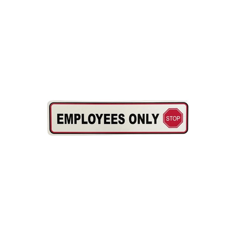 Employees Only - Stop Label Set - Pack of 5