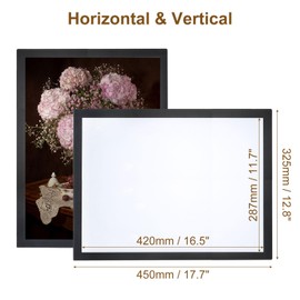 PATIKIL Magnetic Sign Holder 11 x 17, 12 Pcs A3 Magnetic Display Frame Self Adhesive Reusable Magnetic Picture Frame Double Sided for Refrigerator White Board Window Wall Photo, Gold