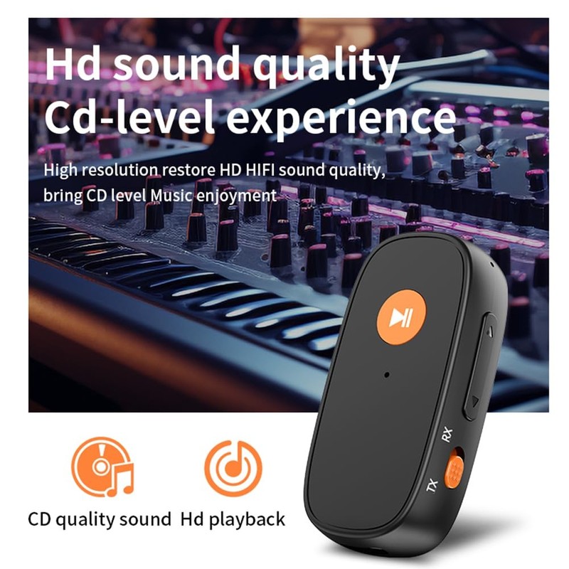 Byttlerom Bluetooth 5.3 Audio Transmitter and Receiver 2 in 1