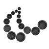 BGTXINGI 170pcs 7 Sizes Rubber Grommet Kit Electrical Cable Seal