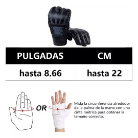 DIUNASENGTECH. Guantes Entrenamiento Medio Dedo Kickboxing Box Fighter Muay