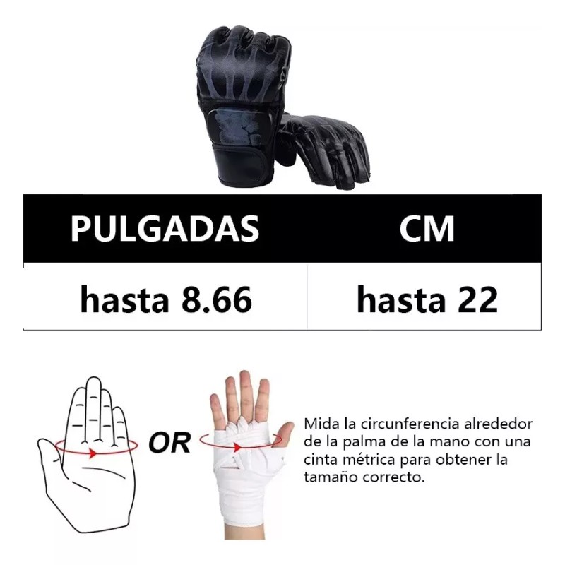 DIUNASENGTECH. Guantes Entrenamiento Medio Dedo Kickboxing Box Fighter Muay