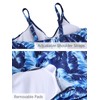 Ecupper Womens Tankini Swimwear Sets Two Piece Swimsuits Flowy Swimdress