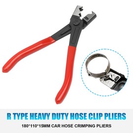 JNNJ Hose Clamp Pliers with Straight Neck Universal Hose Clamp Pliers Car Hose Clamp Pliers with Straight Neck Straight Neck Hose Clamp Pliers Car Hose Clamp Pliers