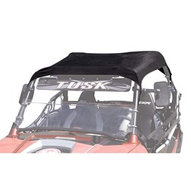 Tusk UTV Fabric Roof Bimini Top Bikini Roof Black Compatible with Polaris RZR 800 2007-2014/RZR 570 2012-2021