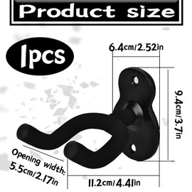 banjiabb Guitar Wall Mount, Guitar Wall Mount, Guitar Wall Mount, Universal Guitar Wall Mount, for Acoustic Guitar, Electric Guitar, Bass, Classical Guitar