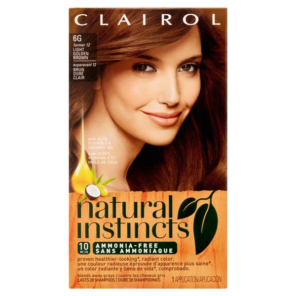 Clairol Natural Instincts, 012, Toasted Almond, Light Golden Brown
