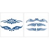 GZ313 022 Tribal Tattoos Antler Tattoos Semi-Permanent Tattoos Long Lasting