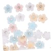 Healvian 4pcs Nail Charms Flower Nail Art Jewels for Decoration