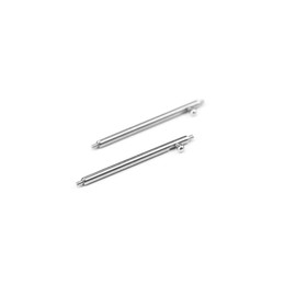 Watch Slide Type Spring Bars (Diameter 1.5mm) 2pcs 14mm 16mm 17mm 18mm 19mm 20mm 21mm 22mm 23mm 24mm Band Clicker Easy Quick One Touch Spring Bars, Silver, Luxury