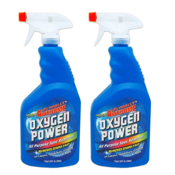 2 La's Totally Awesome Oxygen Power All Purpose Spot Remover (Two Bottles of 32 Oz Size)