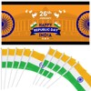 50 Packs India Flags Hand-hold Mini Flag Small Hand-waved Indian