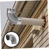 Tofficu 2pcs Stainless Steel Flue Elbow Pipe Chimney Tube for