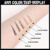 Eyebrow Pencil Dark Brown, Smudge-proof Eyebrow Pencil with 2 Fork
