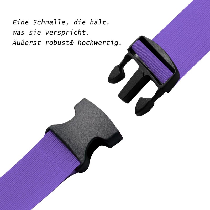 Purple Suitcase Strap 195 cm Luggage Strap Long Suitcase Luggage