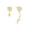 SLUYNZ 925 Sterling Silver Rose Dangle Earrings for Women Teenagers