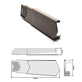 Manthorpe Dry Verge Right Hand Brown - Gable/Apex Roof Tile Plastic End Cap