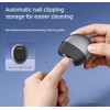 3-in-1 Electric Nail Clipper with Light and Scraps Storage |