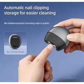 3-in-1 Electric Nail Clipper with Light and Scraps Storage | Toenail Clipper, Electric Nail Cutter