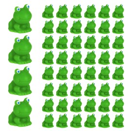 HEQU 50 Pcs Mini Frogs, Mini Resin Frogs Mini Figurines Frog Decor Tiny Frogs Mini Figures Mini Animals Frog Toy Mini Resin Animals Frog Garden Decorations for Garden Potted Landscape DIY Craft