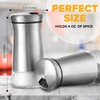 The Original Salt and Pepper Shakers set - Silver- Spice