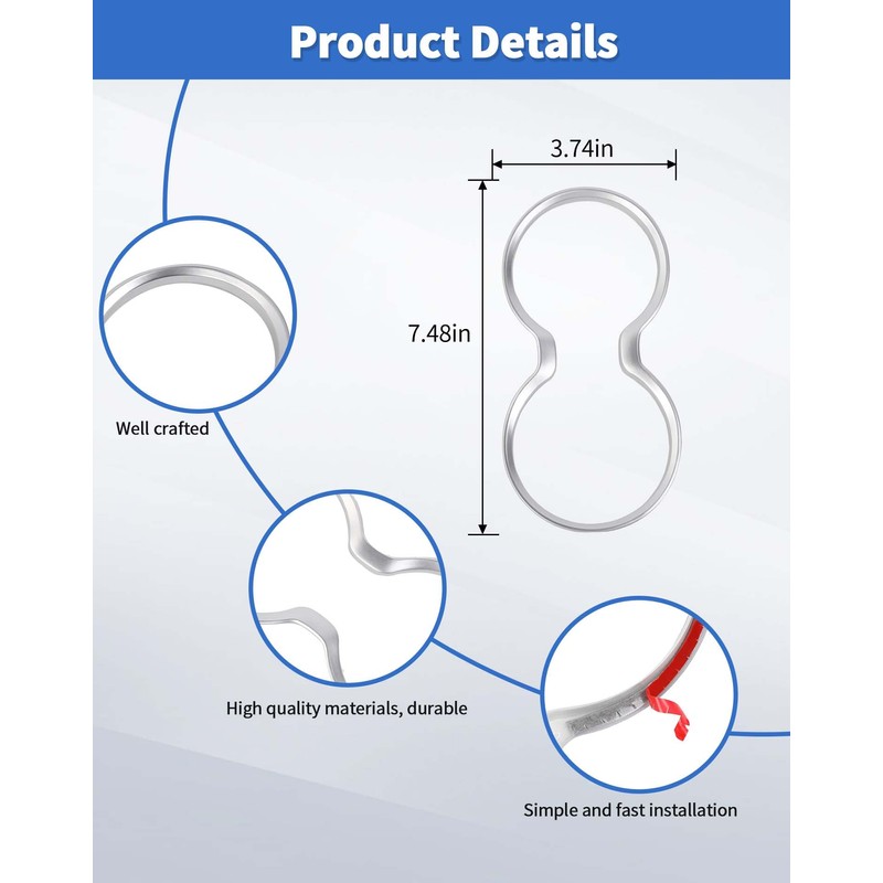 Gear Shift Cup Holder Cover Trim Bezel Fit for Dodge