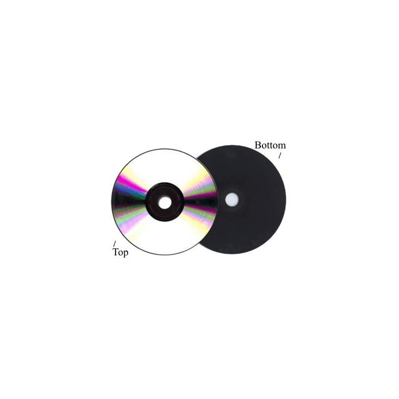Silver/BLACK 52X 80-Min CD-R's (Shiny-Silver Top, BLACK Bottom) 100-Pak (2