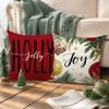FUYUCHEN Merry Christmas Pillow Covers 18x18 Inch Joy Christmas Nutcracker