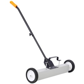 TREATLIFE HOME 24'' Heavy Duty Rolling Magnetic Pick-Up Sweeper for a Safer Workspace, Quick Release Design, Adjustable Handle, and Easy Maneuverability