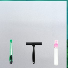 Frosted Glass Window Film with Tools,Reusable Window Privacy Film,Static Clings Window Film Kit for Home Bathroom and Office. (Pure, 29.6Inch×157.4Inch)