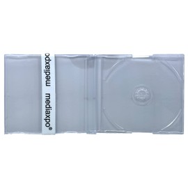 CheckOutStore Slim Import CD-5 Maxi Super Clear CD Jewel Cases J Card European 7.2mm (Pack of 10)