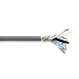 KWANGIL 2C 14AWG AMESB Shielded Cable Wire (UL2464) - Flexible Str TC, PVC Ins, OS+Drain+TC BRD, PVC JKT for CNC Machine, Stepper Motor, VFD Spindle (Gray 50FT)