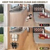 BOYISEN RV Shoe Storage Rack, Foldable Save Space Camper Shoe