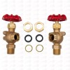 DUCO® HVAC 3/8" NPT BOILER SIGHT GAUGE GLASS COMPLETE SET