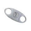 Silver Stainless Steel Cigar Cutter Cigar Cutter Double Blade Scissors