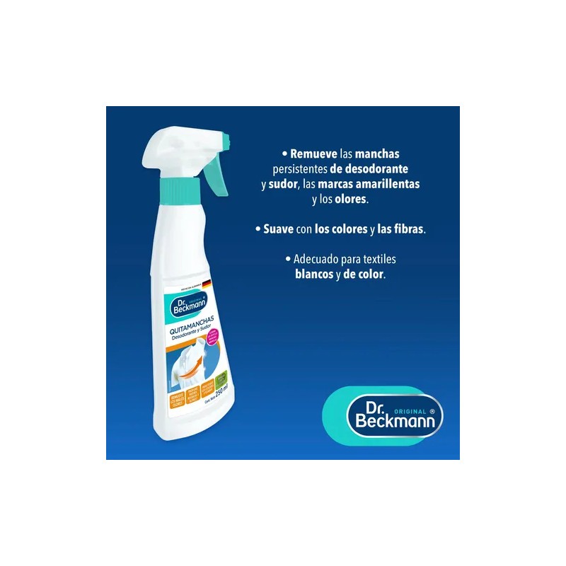 Quitamanchas Desodorante Y Sudor 250ml Dr. Beckmann
