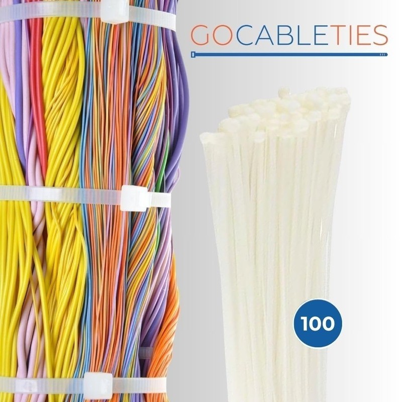 Gocableties Cable Ties, 200 mm x 4.8 mm, Premium Quality,