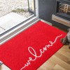 MWAZZLL Red Doormat Large Outdoor Indoor Non Slip Welcome Mats