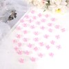 YISSION 40Pcs Mini Pink Flower Hair Clips with Rhinestone Cute