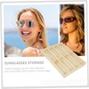 CHILDWEET Solid Wood Sunglasses Organizer 8-slot Stand Glasses Display Storage