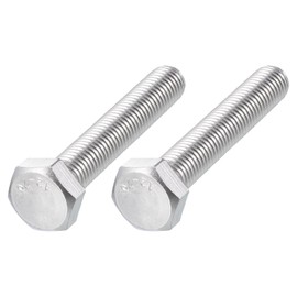 METALLIXITY Hex Bolts (M14-2x80mm) 2Pcs, 304 Stainless Steel Coarse Fully Threaded Hex Head Screw Bolt Machine Screws - for Furniture Repair, Silver