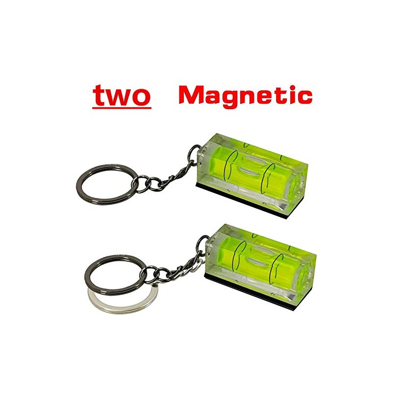 UMEI Mini Acrylic Green Magnetic Bubble Level - Pack of