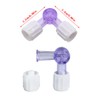 DeaHea 6 Pack Syringe Coupler Disposable 90 Degree Two Way