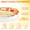 50 PCS Thanksgiving Oval Paper Plates Disposable, Fall Paper Plates,