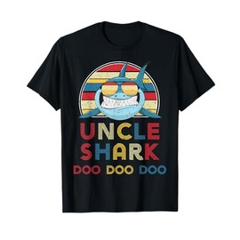 Retro Vintage Uncle Shark Tshirt gift for Father Men Dad T-Shirt