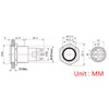 Larcele JSANKG-07 19 mm Pressure Switch with Indicator Light, DIY