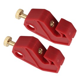 2 Pcs Circuit Breaker Lockout Device Bright Color Nylon Insulated Safety Lock Single Breaker Lockout High Temperature Resistant