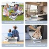 Collapsible Dish Basin 2.4Gal/9L, Foldable Sink with Drain Plug &