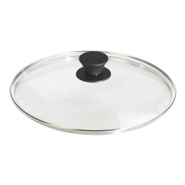 Lodge Round Tempered Glass Lid - Versatile Glass Lid for 10.25 Inch Skillets, Pans, and Dutch Ovens - Dishwasher Safe and Oven Safe up to 400°- 10.25 Inch