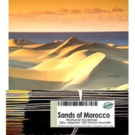 (S) SANDS OF MOROCCO Incense - Classic carnation blended with warm, powdery sandalwood and musk - Natural Premium Incense By Oakland Gardens (Sands Of Morocco (100 Sticks))
